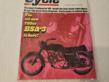 OCTOBER 1968 CYCLE MAGAZINE, BSA 750cc, MAICO 125 MOTOCROSS, YAMAHA YL2CM picture