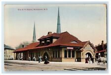 c1910's Erie R.R. Station Depot Middletown New York NY Unposted Antique Postcard picture