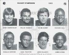 1983 Press Photo Canadian Football League Calgary Stampeders football players picture