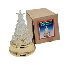 Vintage Christmas Around the World Rainbow Light Christmas Tree Musical Wind-Up picture
