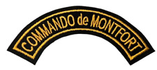 French Commando Marine Patch Commando de Montfort Yellow & Black 4.5