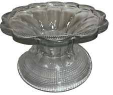 VINTAGE HEISEY ART DECO MID-CENTURY MODERN GLASS CLEAR CENTRPIECE/PUNCH BOWL picture