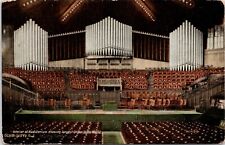 C.1910s Ocean Grove NJ Auditorium Interior Large Organ New Jersey Postcard A122 picture