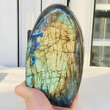 1840G Natural Labradorite Quartz Crystal Freeform Mineral Specimen Healing picture