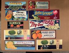 Original Unused Vintage Fruit & Vegetable Crate/Can Labels picture