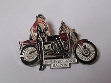 Pin's pin up - motorcycle / gathering One Eyed Jack's saloon (double hook) picture