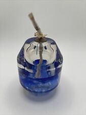 Vintage Hand Made Glass Oil Lamp picture