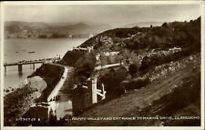 RPPC Wales UK Llandudno Happy Valley and Marine Drive 1935 real photo postcard picture