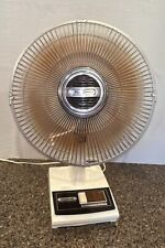 Vintage Panasonic 5-Way Oscillating Table Fan F-1208B Translucent Brown Blades picture
