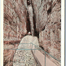 c1920s Ausable Chasm, NY Hydes Cave Nature Spelunking UNP Teich Postcard A253 picture