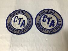 Lot of 2 Chicago Transit Authority CTA Shoulder Patches “RARE” HTF picture
