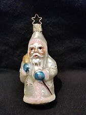 Vintage Old World Christmas Santa Ornament Inge Glass picture