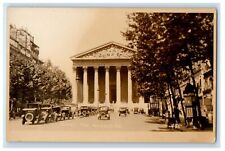 Paris The Madeline Catholic Church Cars France RPPC Photo Unposted Postcard picture