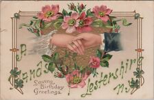 Postcard New York NY Greetings From Lestershire Hands picture