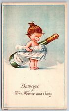 Charles Twelvetrees~Beware Of Wine-Woman & Song~Warning From Lil Girl~c1910 picture