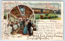 Gruss aus dem D. Zug German Train GERMANY artist UDB Postcard picture