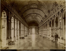 L.P. France, Versailles, the museum, Galerie des Glaces vintage albumen print, Fr picture