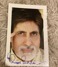 Autograph of Indian Bollywood star Amitabh Bachchan Bachan Don Sholay 6x4 picture