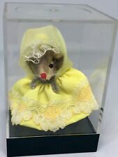 Original Fur Toys West Germany Yellow Dress Real Fur Vintage in case picture
