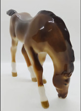 Porcelain Horse Statue Vintage Marked Unique Signed Home Decor Beautiful Art picture