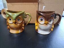 Owl Mug Pair - Gibson Home picture