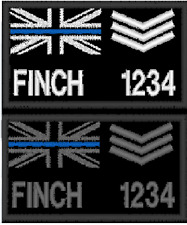 Police Name ID Patch Official HOOK  Personalised Custom Rank  picture