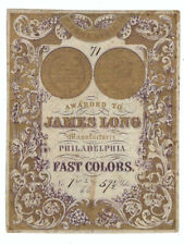 Large 1850s Philadelphia Textile Label picture