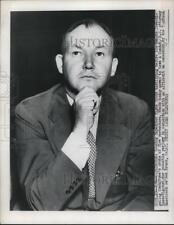 1949 Press Photo Tighe Woods Testifies in Senate Investigating Committee Probe picture