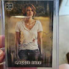 The walking dead,  Maggie Rhee, Lauren Cohan Autographed Topps Trading Card picture