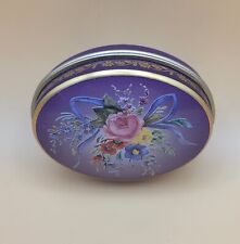 Vintage Chambers Candy Company Oval Floral Trinket Tin Container - England  picture