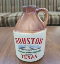 Houston Texas Astrodome Vintage Texas Souvenir Stoneware Jug Pottery 60s-70s picture