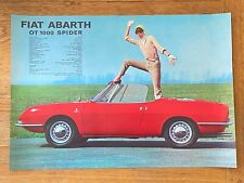 GLOSSY FIAT ABARTH POSTER 49 x 34cm FEATURING FIAT ABARTH OT 1000 SPIDER picture