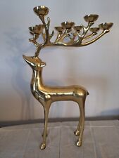 Brass Reindeer Candle Holder 19 inches high has 10 Candle Holders India picture