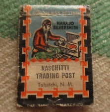 Vtg 40s 50s Matchbook COVER TAHATCHI NEW MEXICO NAVAJO SILVERSMITHS  NASCHITTI picture