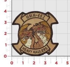 MARINE CORPS HMH-462 HEAVY HAULERS DESERT HOOK & LOOP EMBROIDERED JACKET PATCH picture