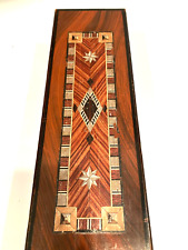 Japanese FAUX Inlaid Marquetry Wood Cigarette Box Antique picture