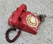 VINTAGE 1970s Stromburg Carlson Red Rotary Phone Dial  picture