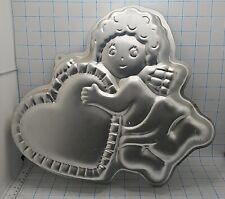 VTG 1982 CUPID WITH HEART CAKE PAN Wilton Valentine's Love 502-4262   picture