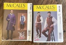 Lot Of 2 New Men’s Uncut McCall Costumes Patterns M7399/M7585 Size:46-52 picture