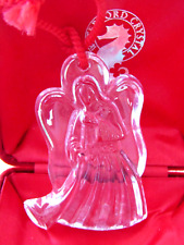 Vintage Waterford Crystal 3” Angel Ornament with Original Pouch & Velvet Box picture