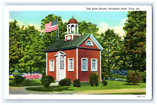 Vintage Postcard Old State House Farquhar Park York Pennsylvania PA-3 picture