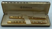 PARKER 85 FLORENCE GOLD PLATED PEN SET MADE IN FRANCE 12630 (MVP010382) picture