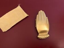 Vintage 1940’s Volupte Brass Hand Powder Compact with Mirror, No Powder picture