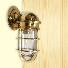 Nautical Lamps Albetrox Marine Bulkhead Brass Wall Antique Fixtures picture