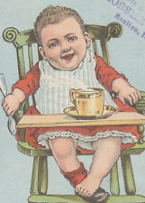 1889 MOULTON IOWA TRADE CARD,sold by BLOSSER BROs, GARLAND STOVES & RANGES  C890 picture