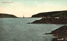 Nova Scotia Canada, Digby Gap Sailboat Waterway Valentine Vintage Postcard c1910 picture
