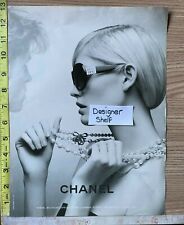 Sasha Pivovarova For Chanel Eyewear Sunglasses 2009 Fashion Print Advertisement picture