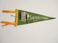 Vintage Saratoga Springs New York Felt Pennant 12