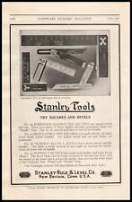 1917 Stanley Rule & Level New Britain Connecticut Try Squares & Bevels Print Ad picture