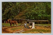 Great Smoky Mountains TN-Tennessee, Mill Pioneer Farmstead, Vintage Postcard picture